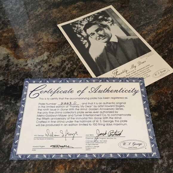 2/40 Gone With the Wind Golden Anniversary 'Frankly, My Dear' Howard Rogers - Picture 10 of 11